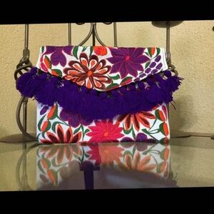 Floral Embroidered Crossbody